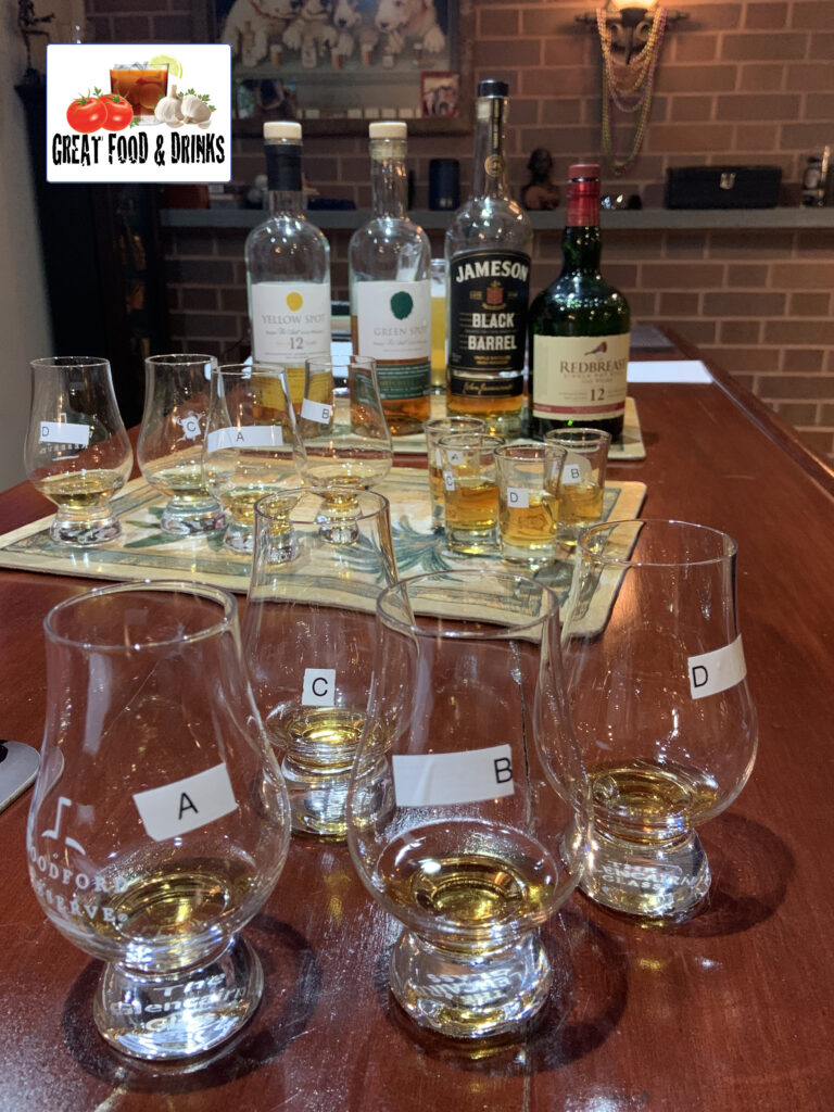 Color Blind Taste Test, Irish Whiskey Reviews